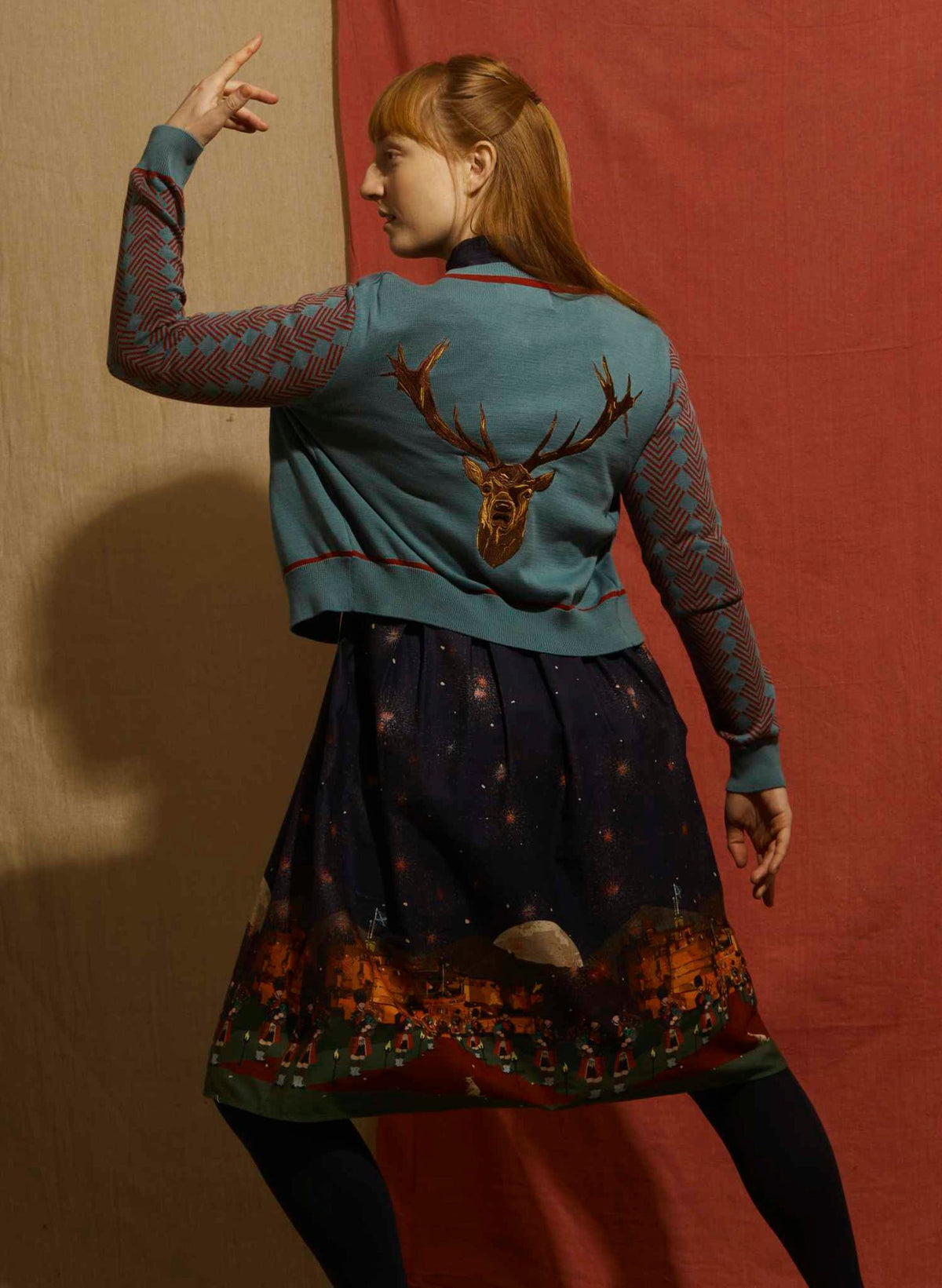 PALAVA - Cardigan Vera Mineral Stag
