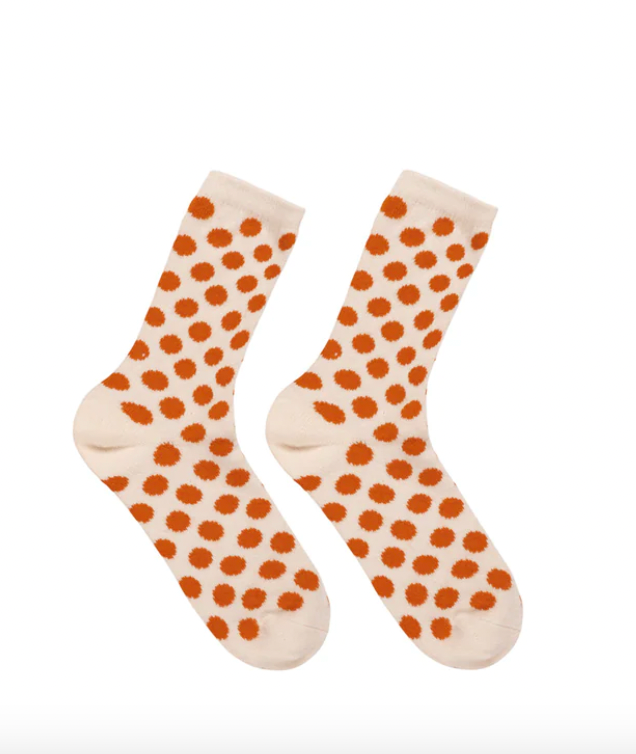 LANIUS - Socken mit Punkten (GOTS)