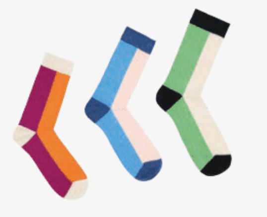 LANIUS - Colourblock Socken GOTS
