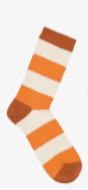 LANIUS - Socken mit Streifen GOTS