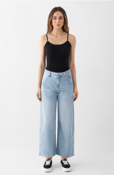 Dawn - Blink Wide Barrel Soft Denim Classic Cropped