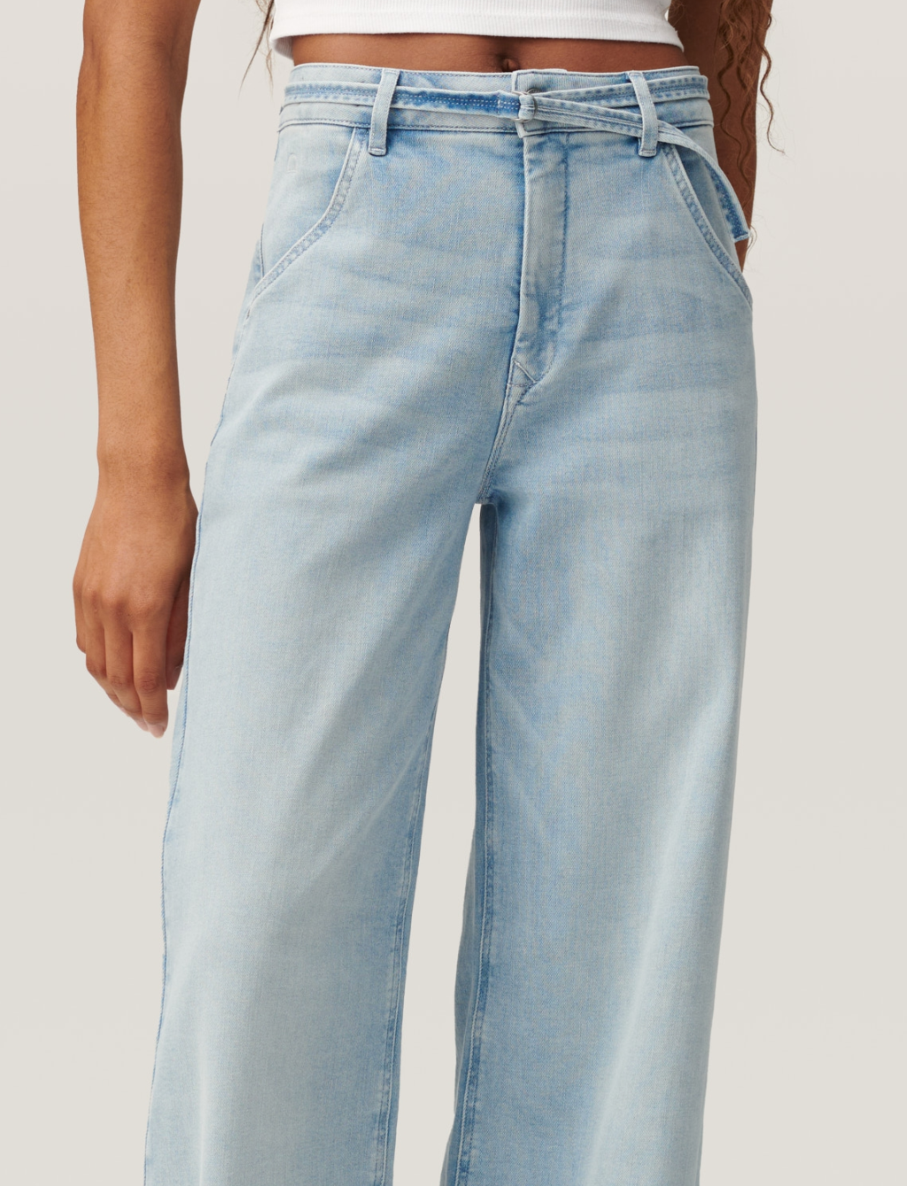 Dawn - Blink Wide Barrel Soft Denim Classic Cropped