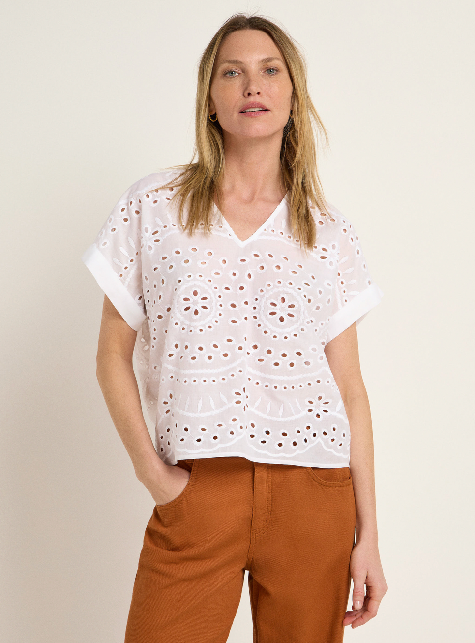 Lanius - Blusenshirt mit Stickerei