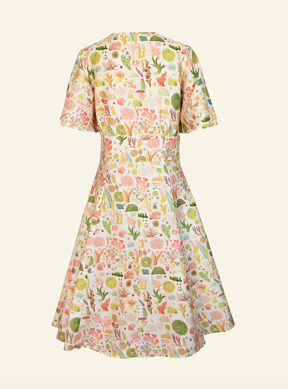 PALAVA - Kleid Rita Cream Coral Reef