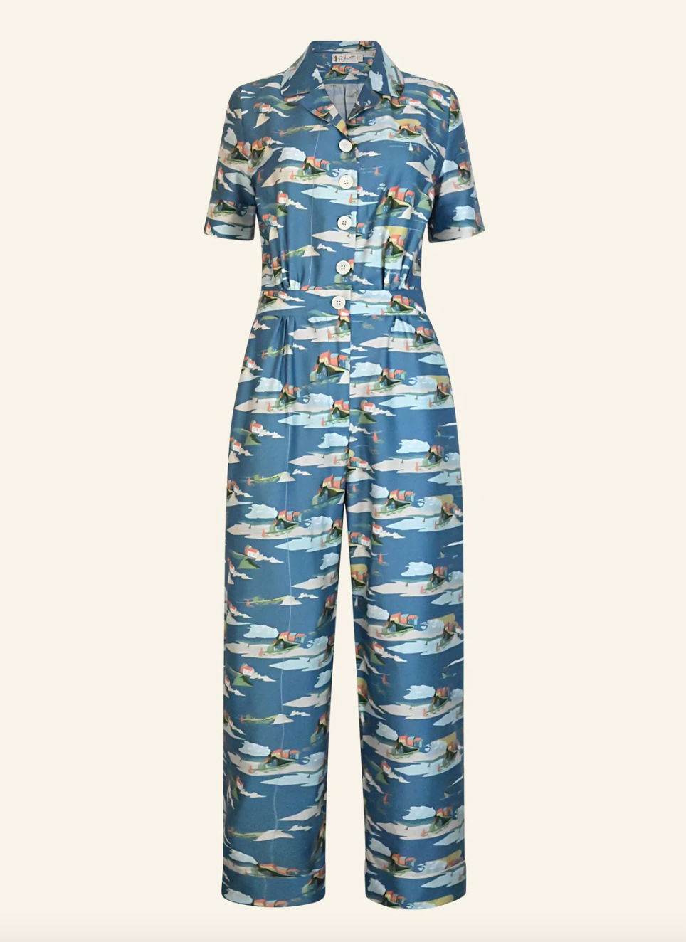 PALAVA - Francesca Jumpsuit Blue Robin Hood&#39;s Bay