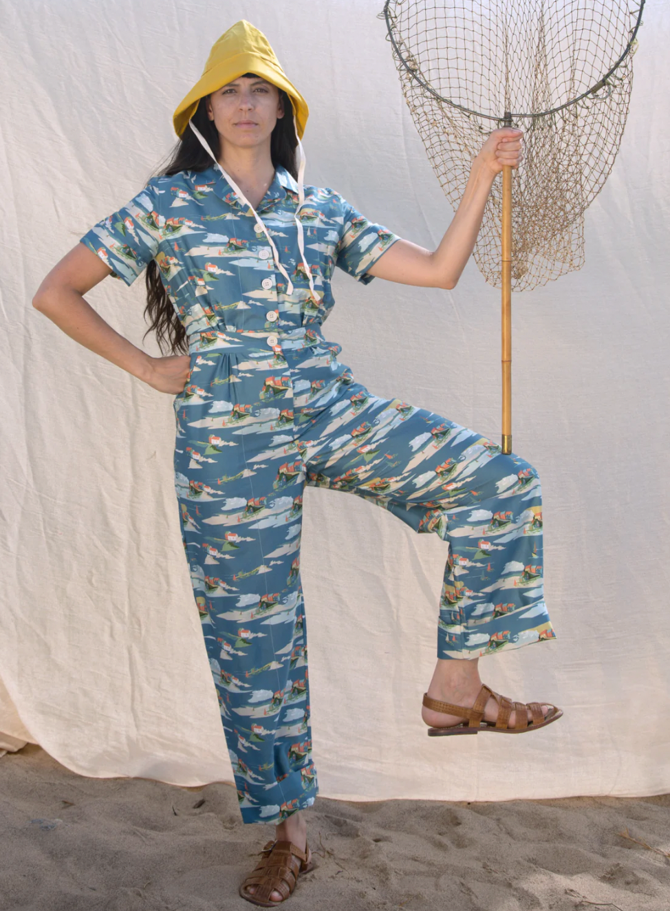 PALAVA - Francesca Jumpsuit Blue Robin Hood&#39;s Bay