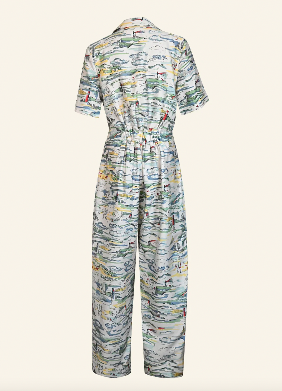 PALAVA - Francesca Jumpsuit Ivory Lighthouse