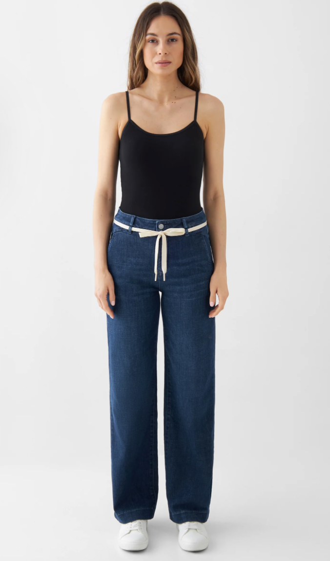 Dawn - Dew Flared Soft Denim French Pocket