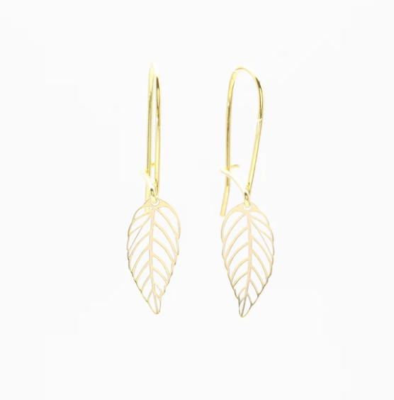 jewelberry - Ohrringe Cut Out Leaf