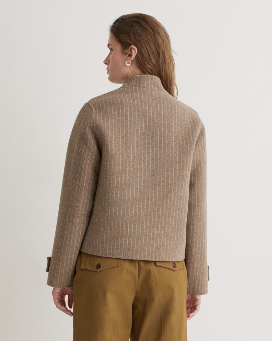 Yerse - Kurze Wolljacke mit Nadelstreifen