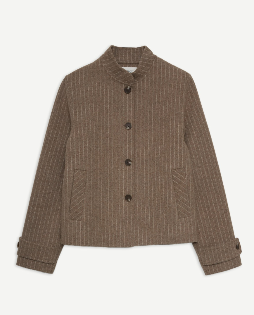 Yerse - Kurze Wolljacke mit Nadelstreifen