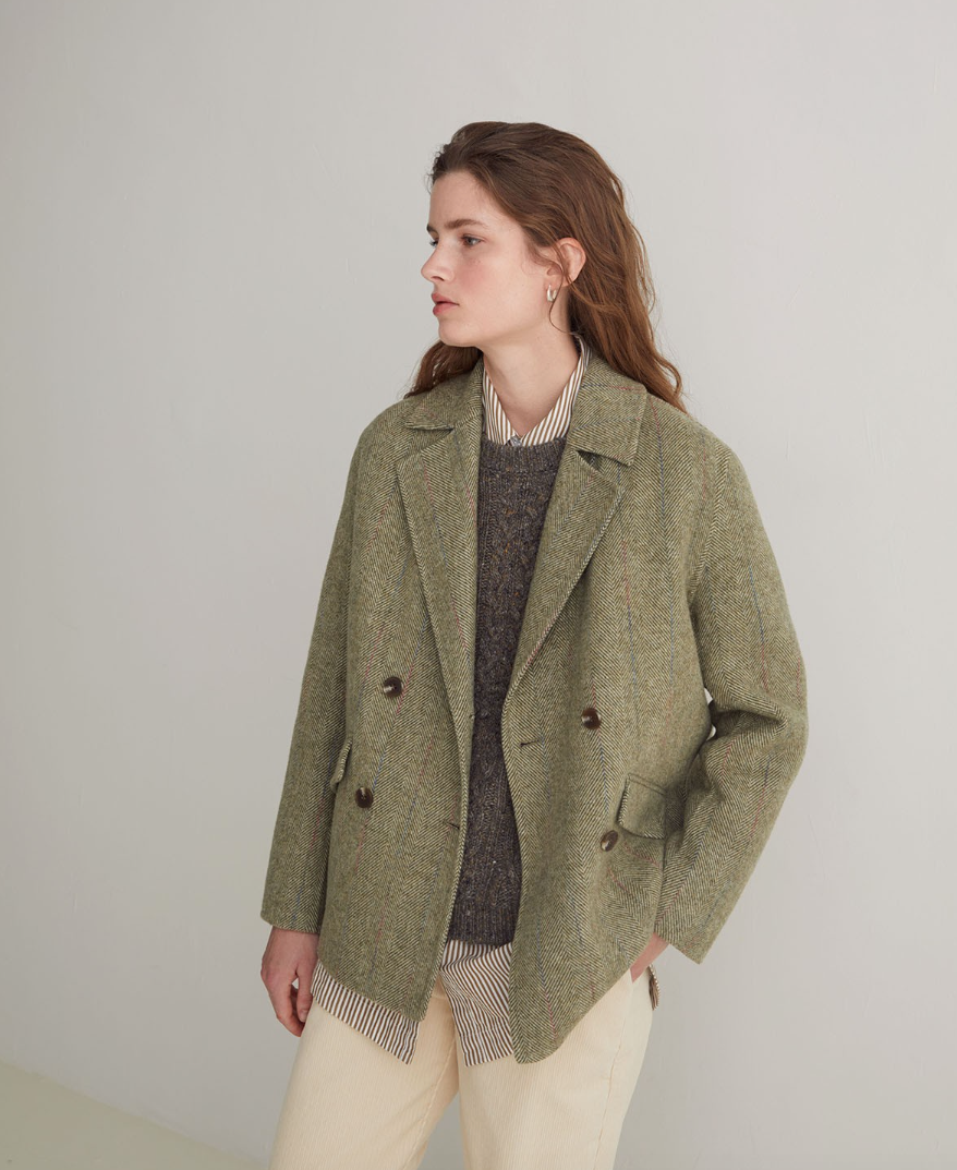 Yerse - Wolljacke mit Kragen