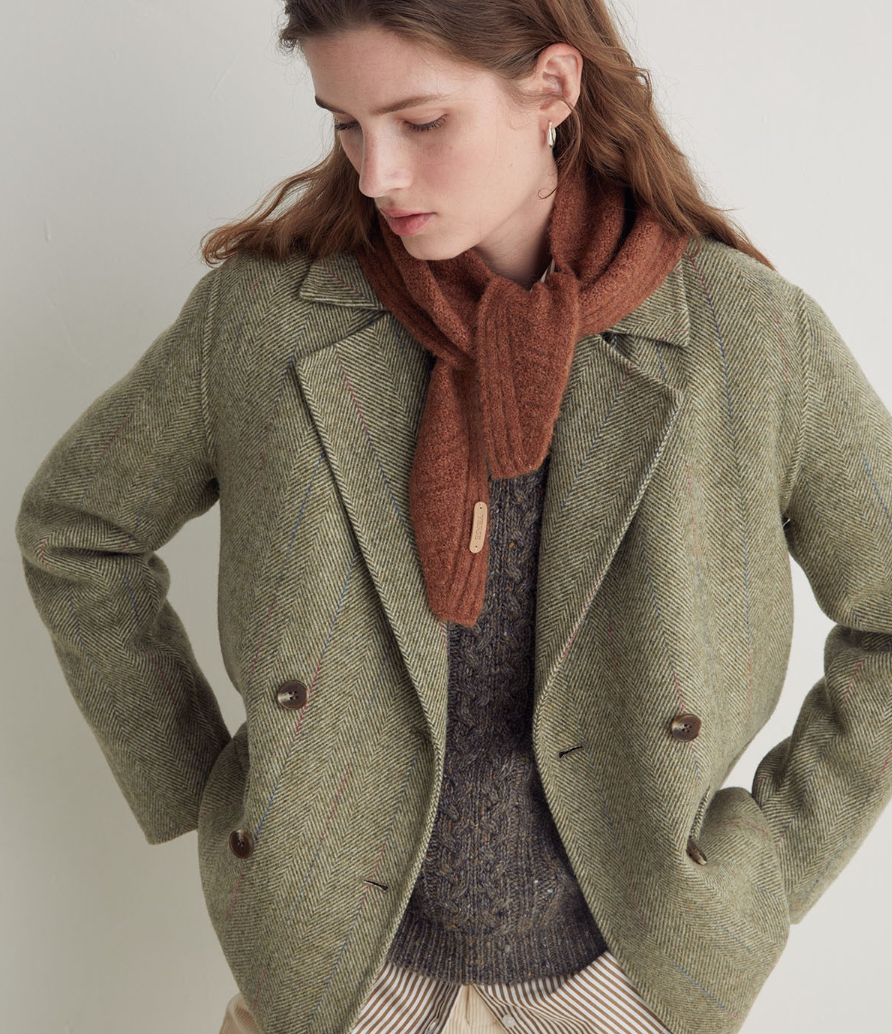 Yerse - Wolljacke mit Kragen