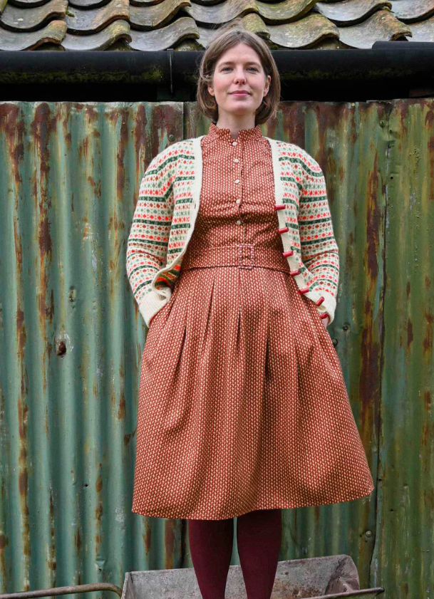 PALAVA - Kleid Cynthia Rust Basket