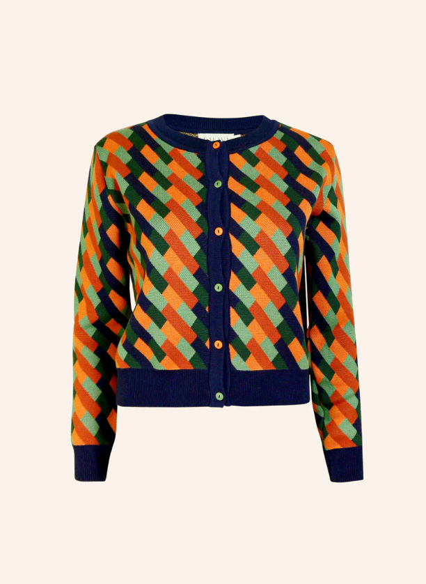 PALAVA - Cardigan Vera Coral Kaleidoscope