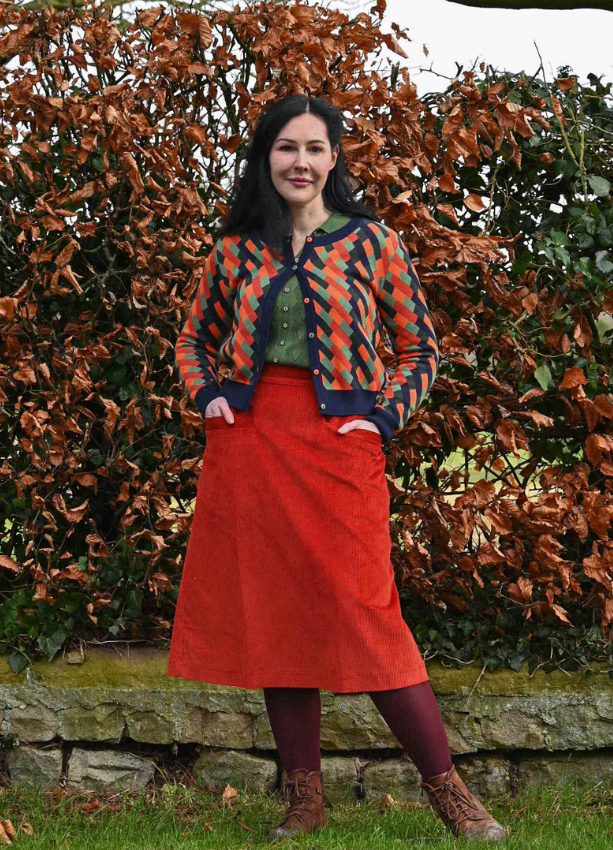 PALAVA - Cardigan Vera Coral Kaleidoscope