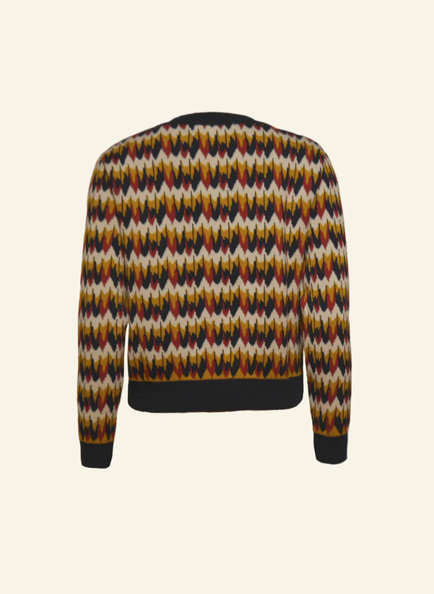 PALAVA - Cardigan Vera Navy Marbled Feathers