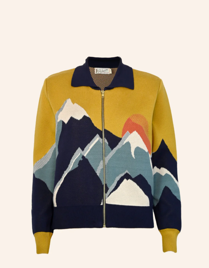 PALAVA - Cardigan Kate Mustard Peaks