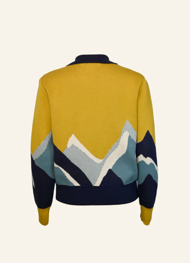 PALAVA - Cardigan Kate Mustard Peaks