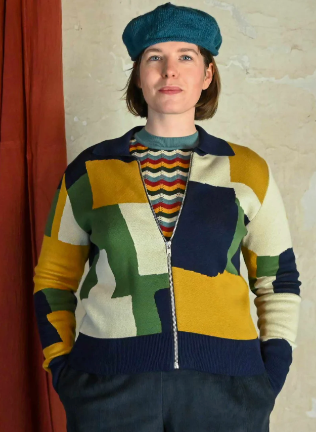 PALAVA - Cardigan Kate Mustard Boxes