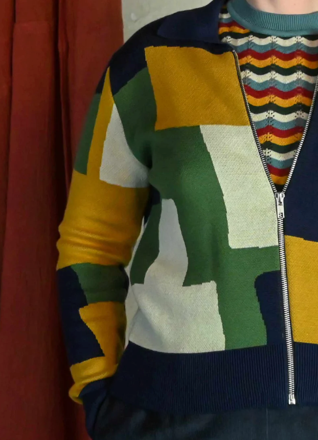 PALAVA - Cardigan Kate Mustard Boxes