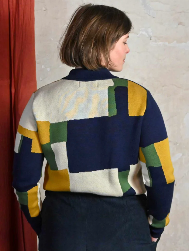 PALAVA - Cardigan Kate Mustard Boxes