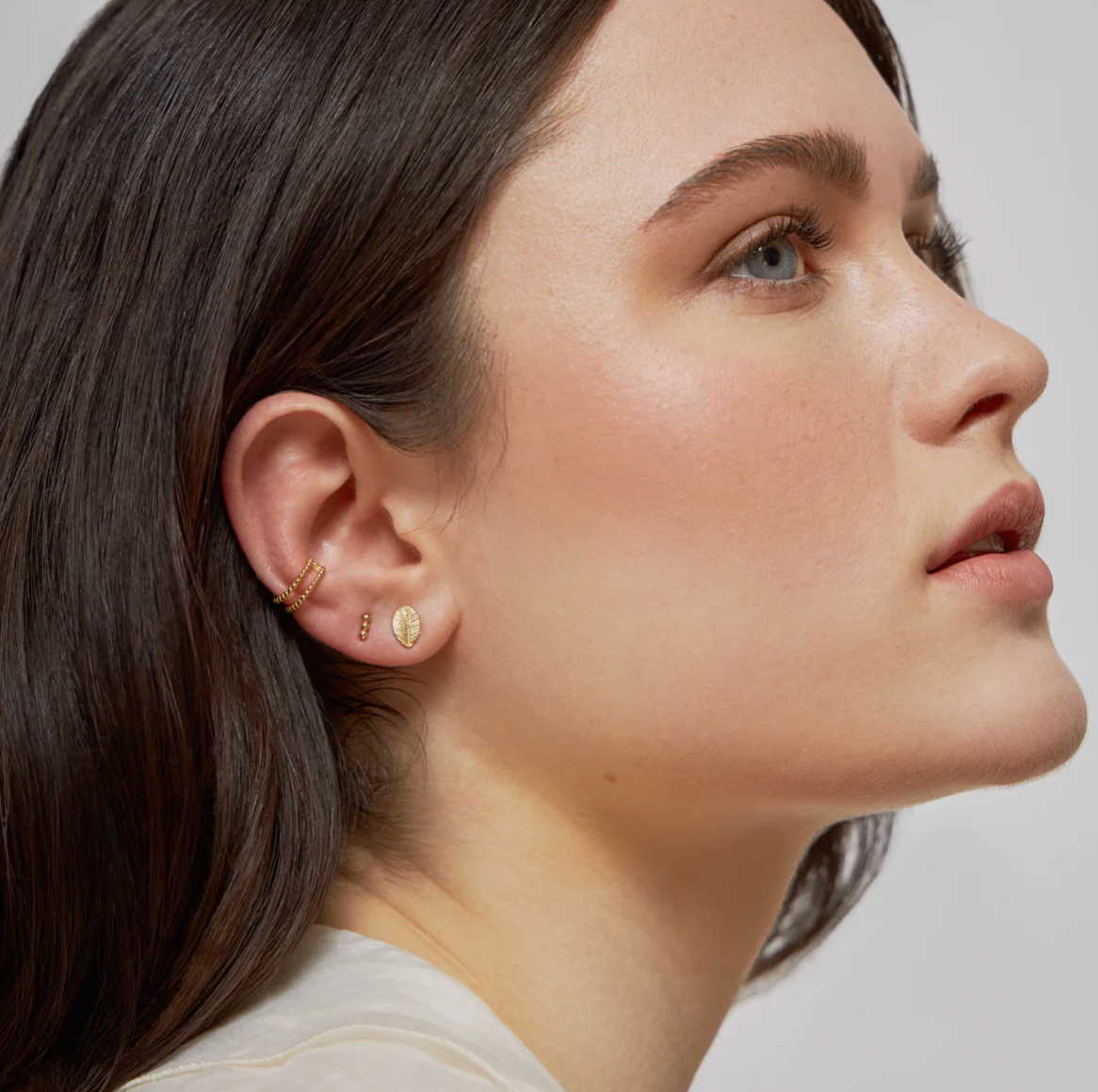 jewelberry - Ohrstecker Tiny Leaf