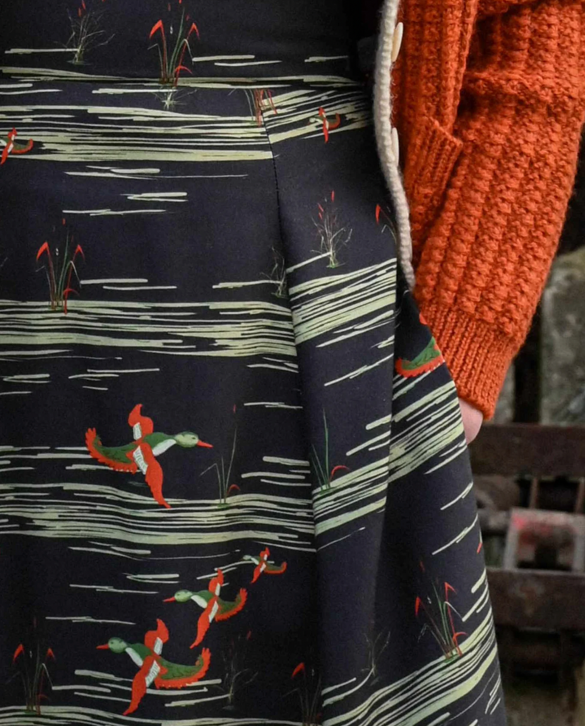 PALAVA - Kleid Rita Black Flying Ducks