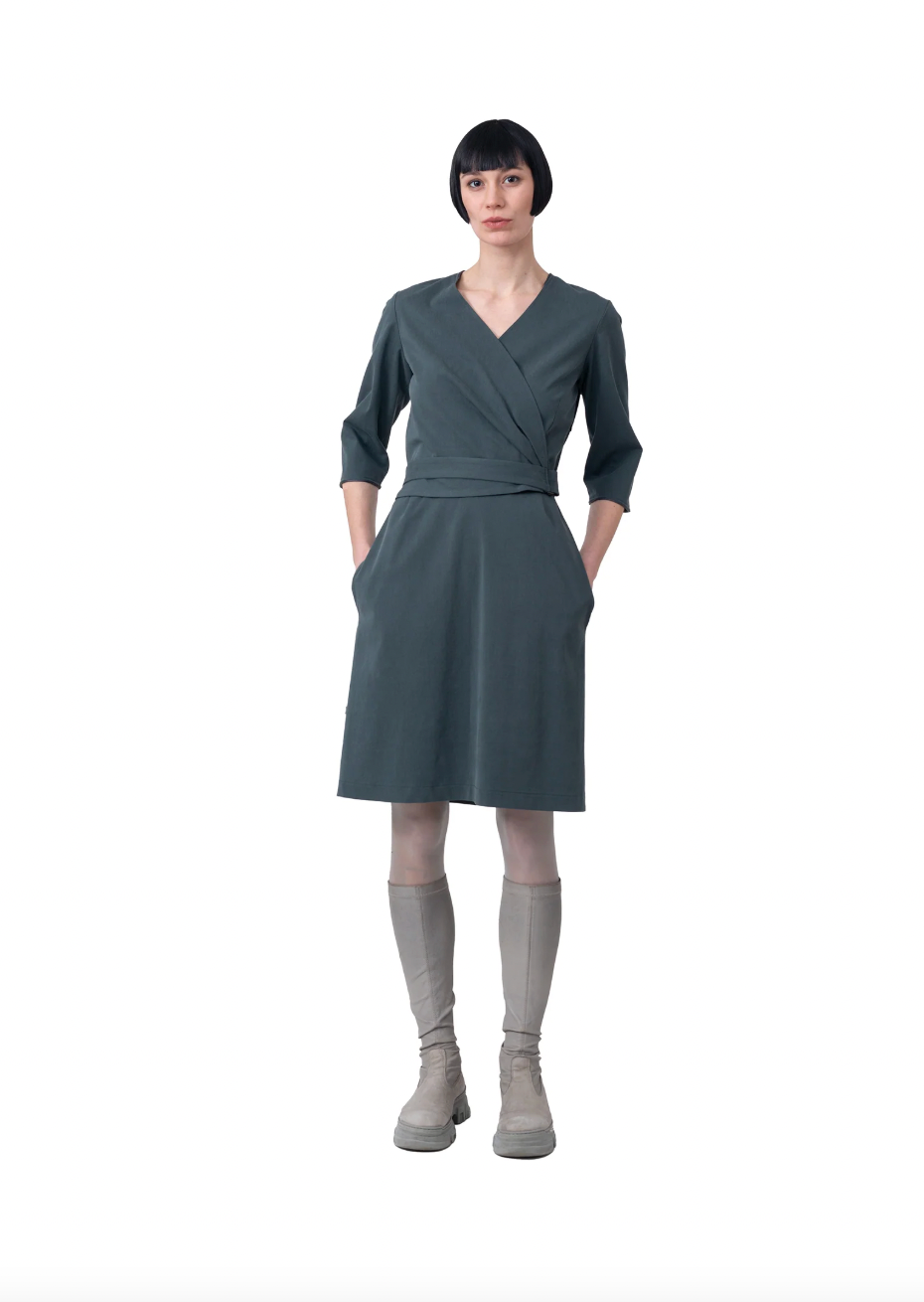 NIX - Kleid mit Gürtel und 3/4-Arm