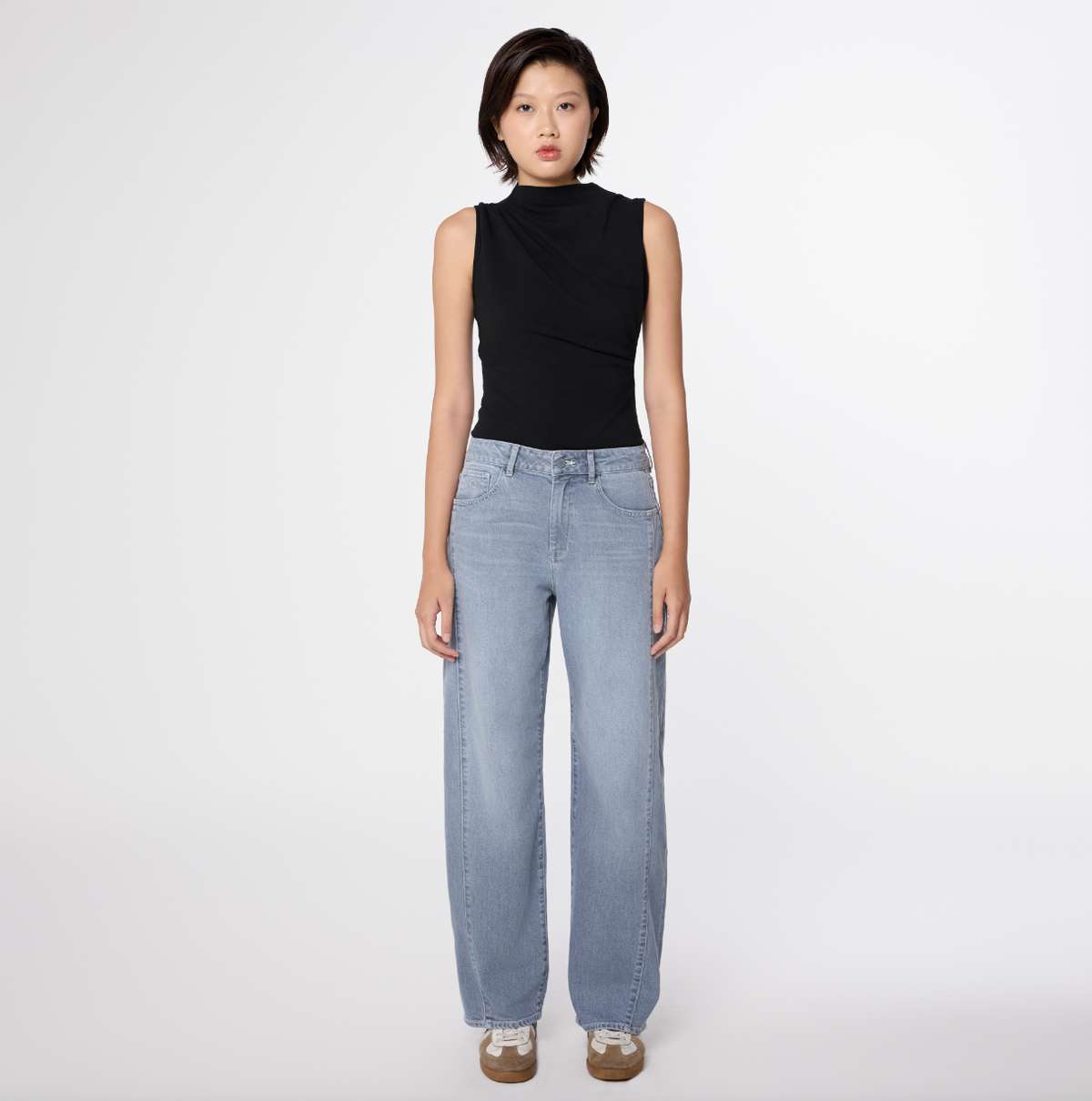 Dawn - Ash Barrel Leg Minimal Stretch Cutline