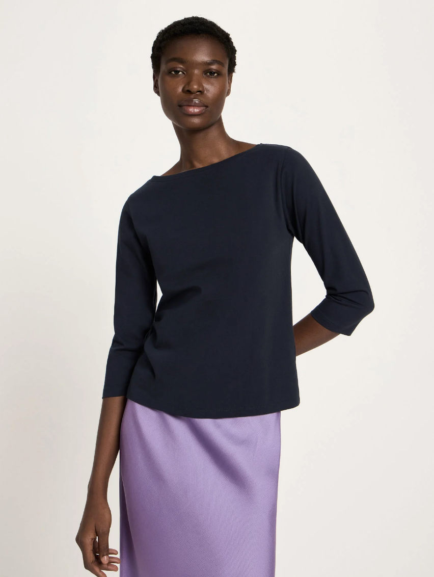 Lanius - U-Boot Shirt mit 3/4 Arm GOTS