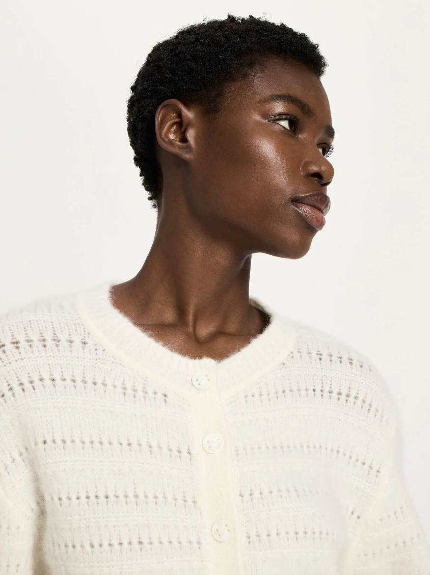 Lanius - Strickjacke 3/4 Arm mit Ajour