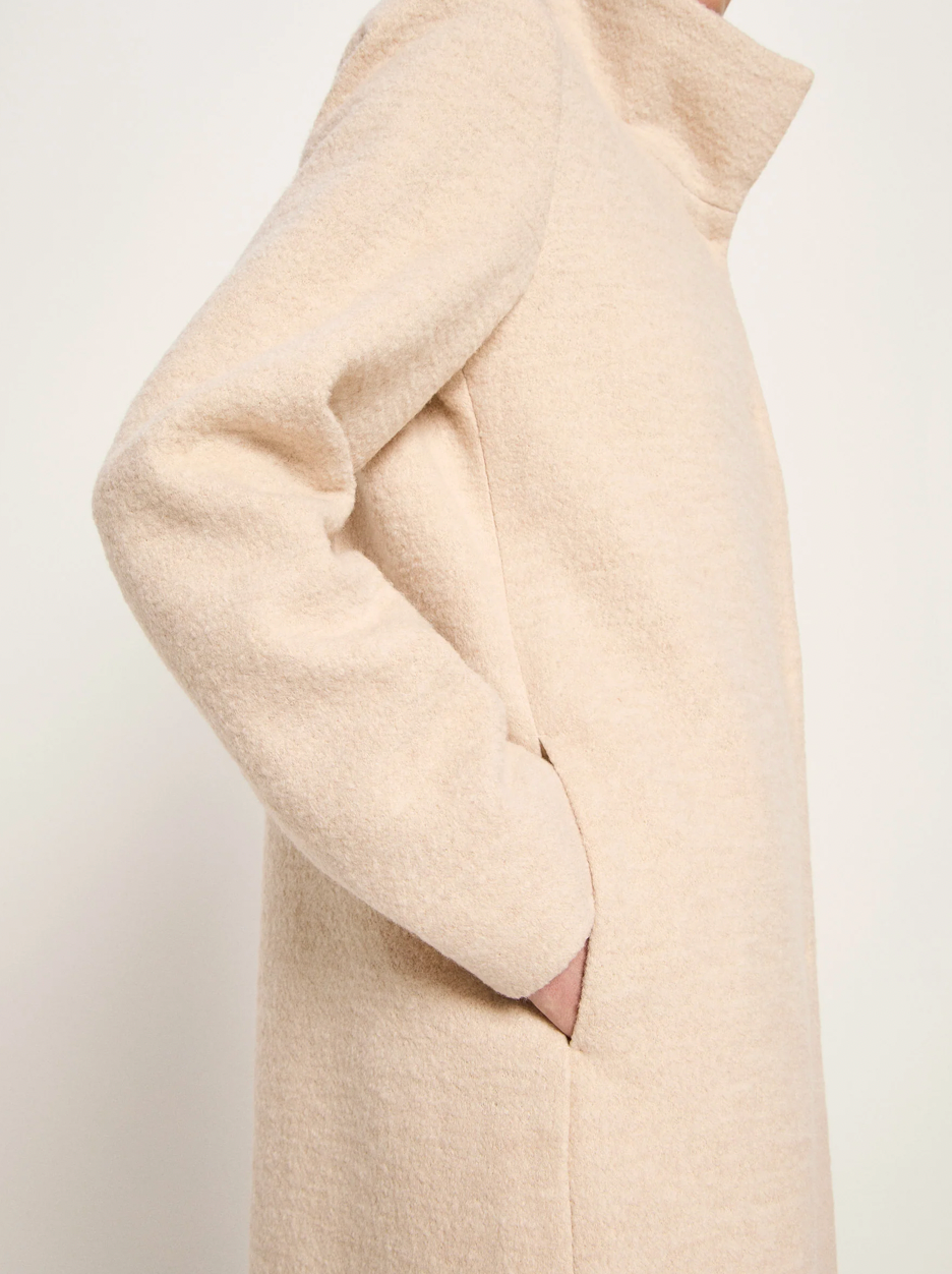 Lanius - Walkmantel mit Stehkragen GOTS