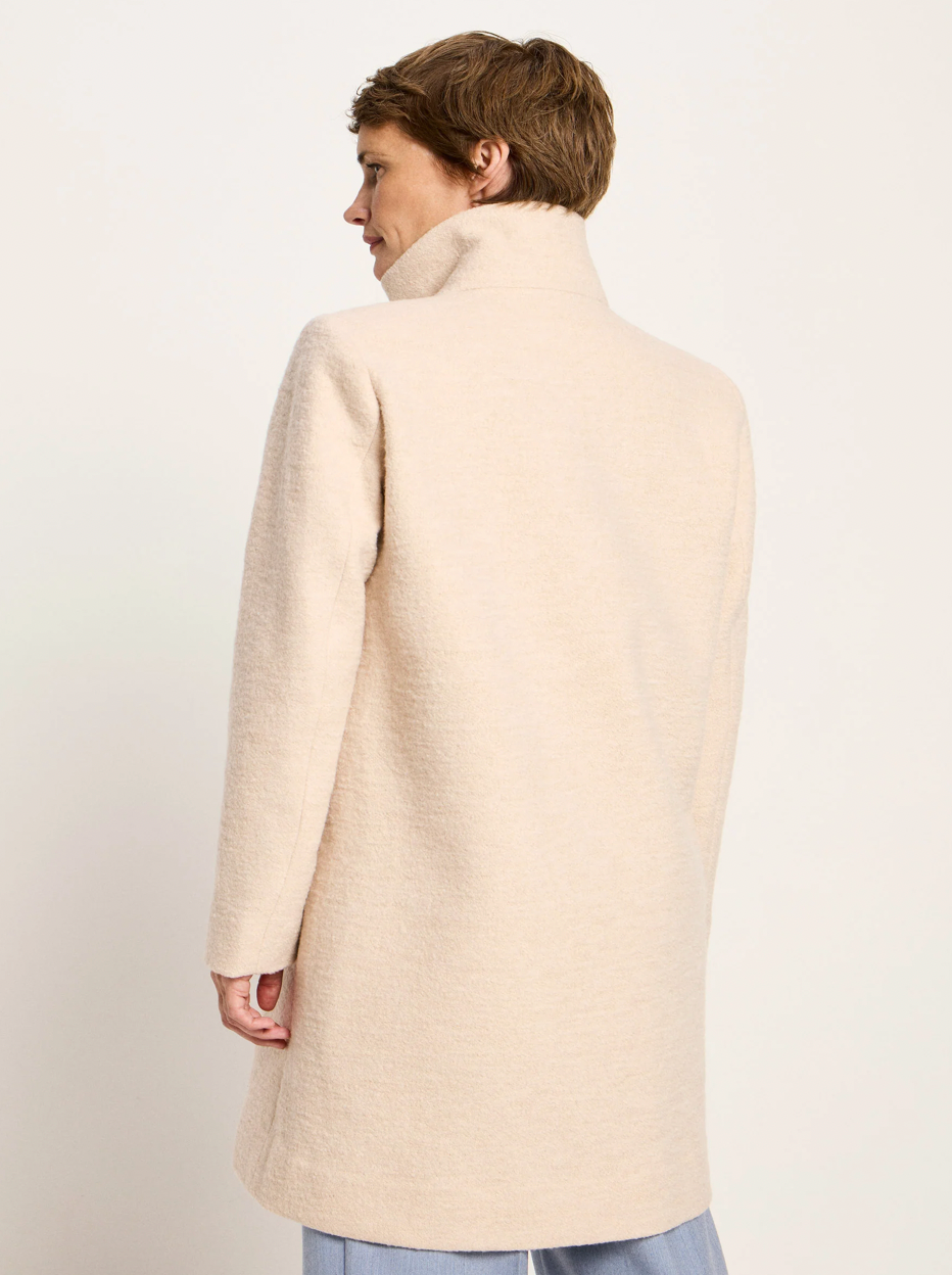 Lanius - Walkmantel mit Stehkragen GOTS