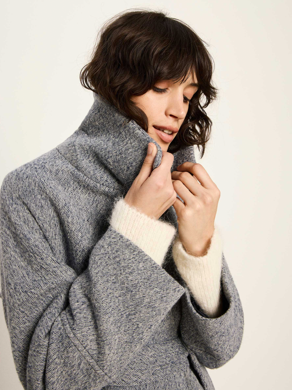 Lanius - Mantel mit Bindegürtel