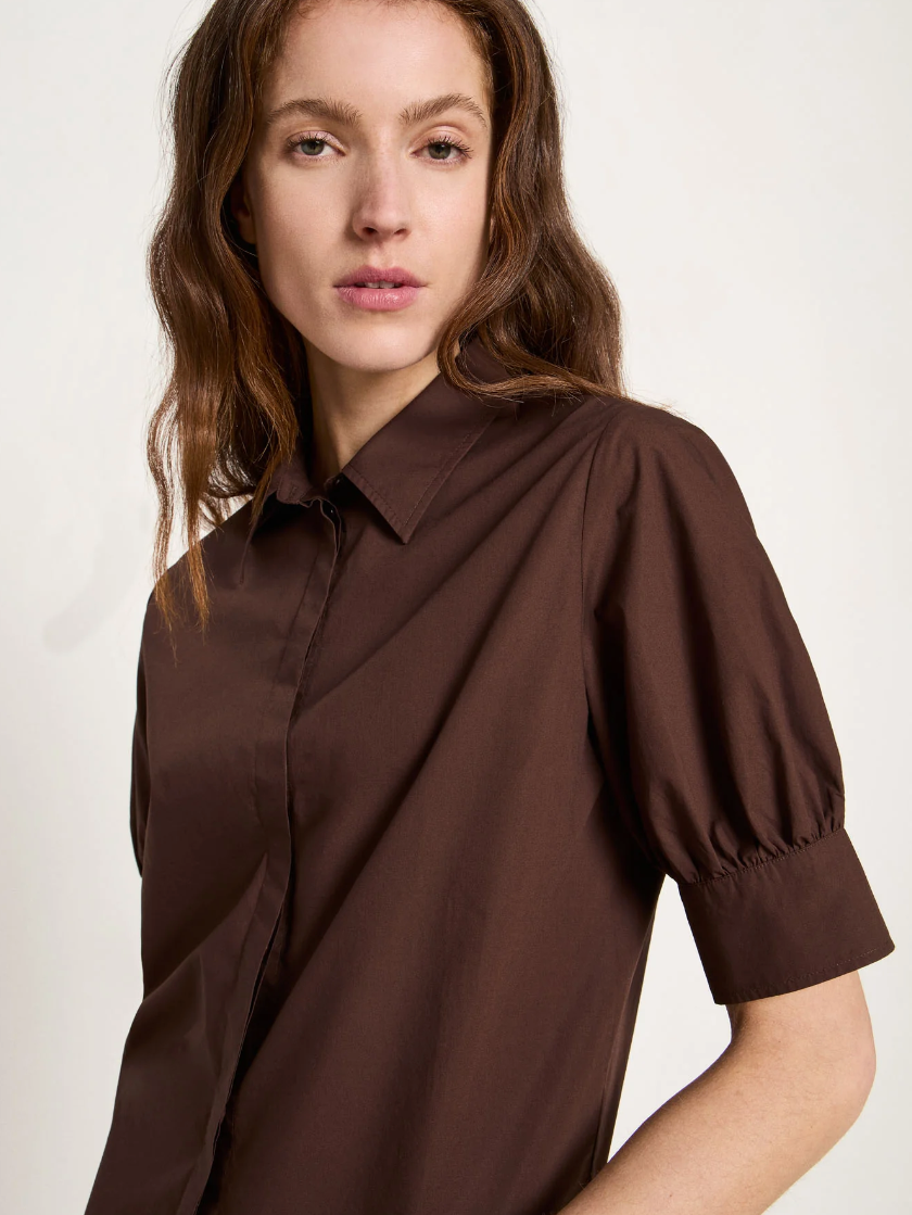 Lanius - Bluse mit Puffärmeln GOTS