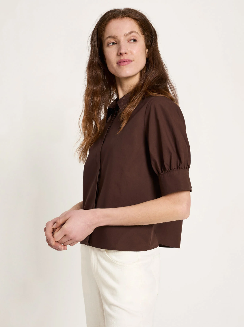 Lanius - Bluse mit Puffärmeln GOTS