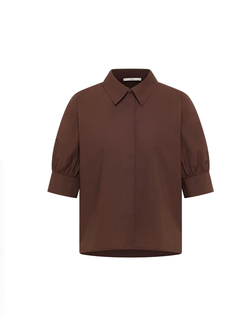 Lanius - Bluse mit Puffärmeln GOTS