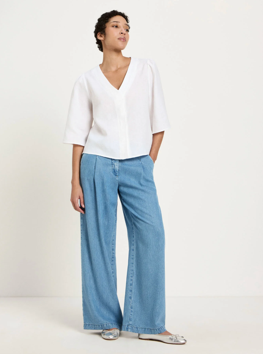 Lanius - 3/4 Arm Bluse GOTS