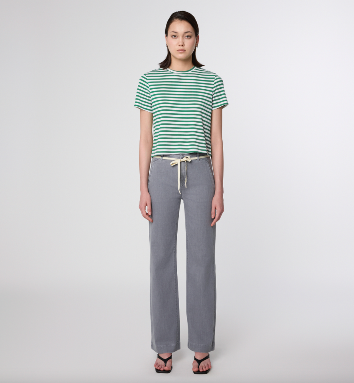 Dawn - Dew Flared Soft Denim French Pocket