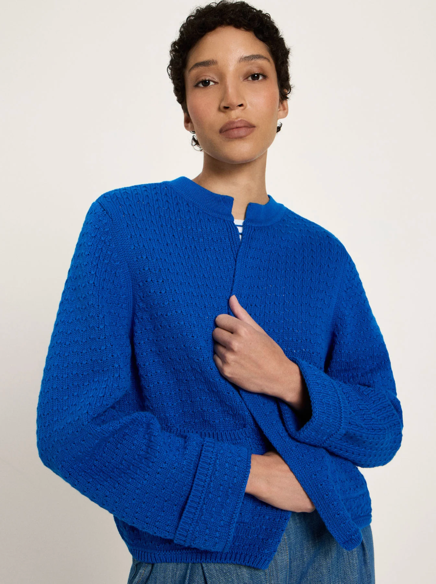 Lanius - Strickjacke mit Struktur GOTS