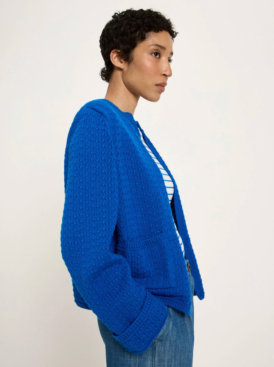 Lanius - Strickjacke mit Struktur GOTS