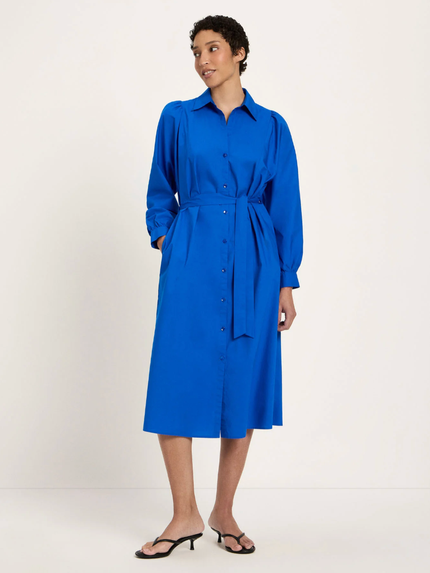 Lanius - Kleid mit Kräuseln GOTS