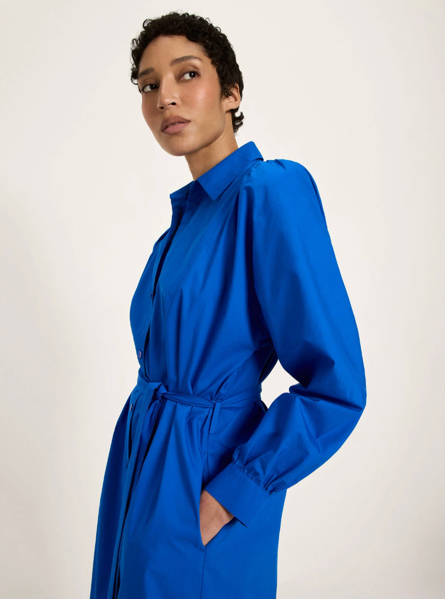 Lanius - Kleid mit Kräuseln GOTS