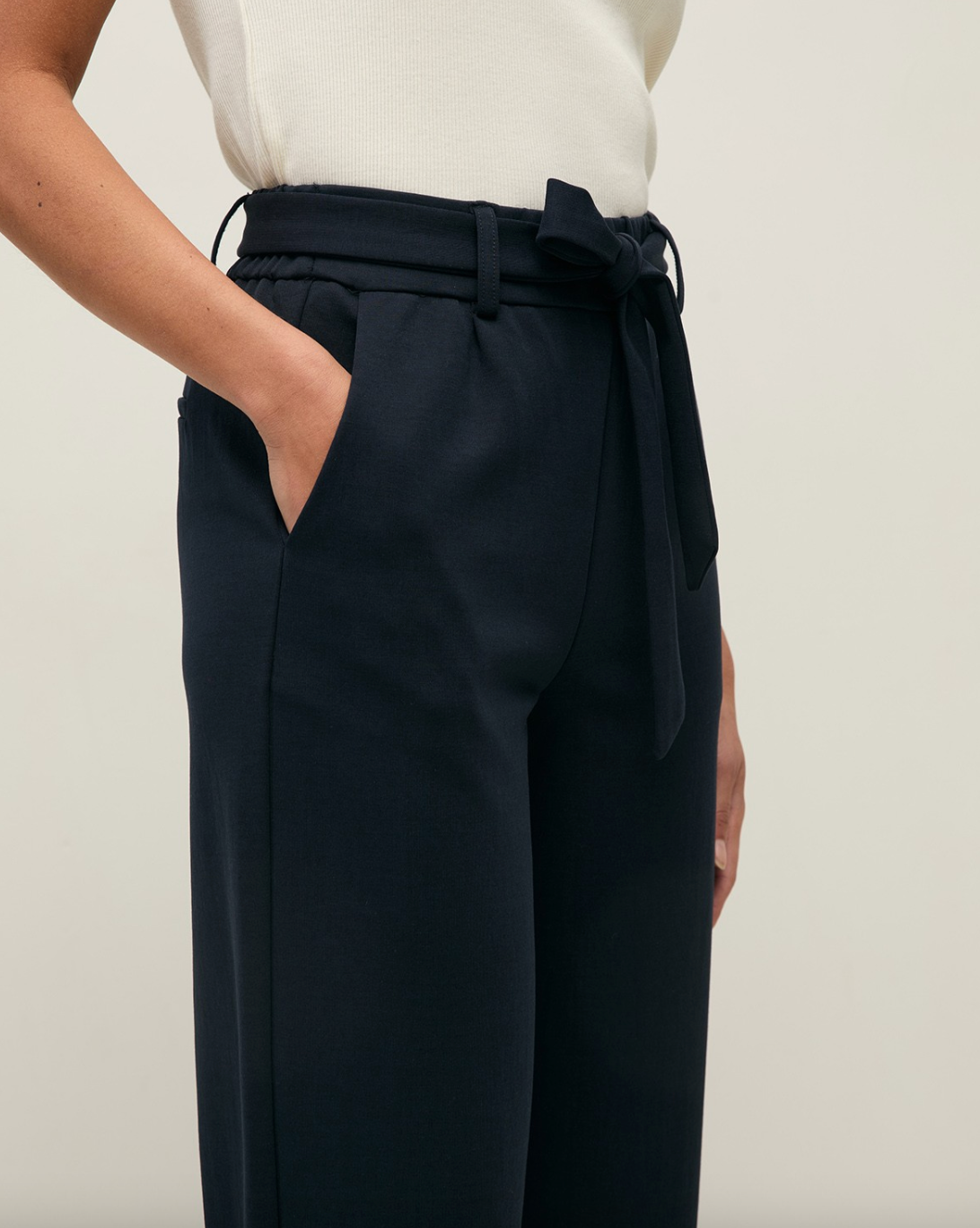 Yerse - Hose mit weitem Bein und Gürtel