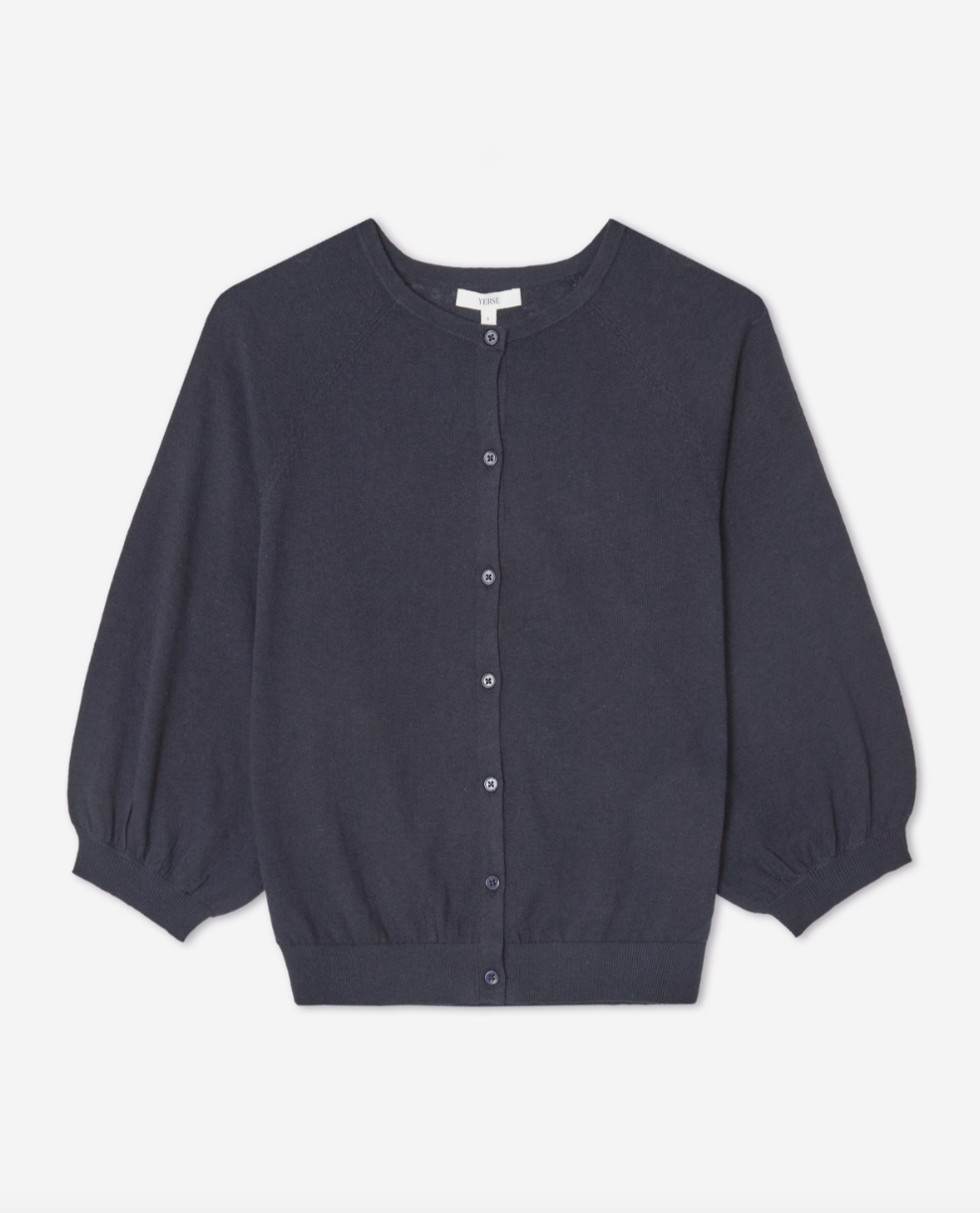 Yerse - Strickjacke mit Puffärmeln