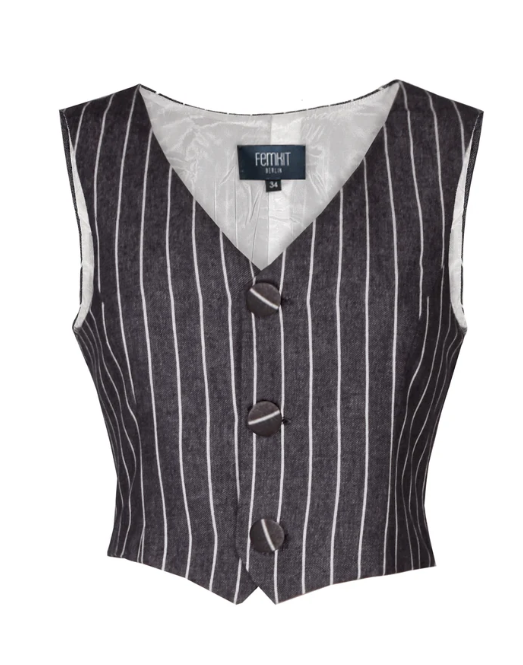 Femkit - Weste Dona Pinstripes