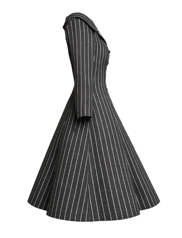 Femkit - Mantelkleid Carry Pinstripes