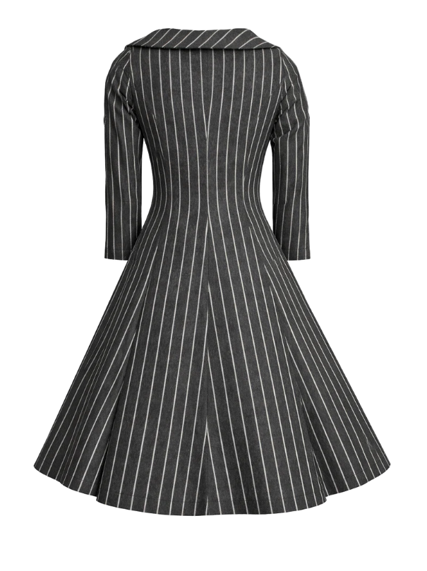 Femkit - Mantelkleid Carry Pinstripes