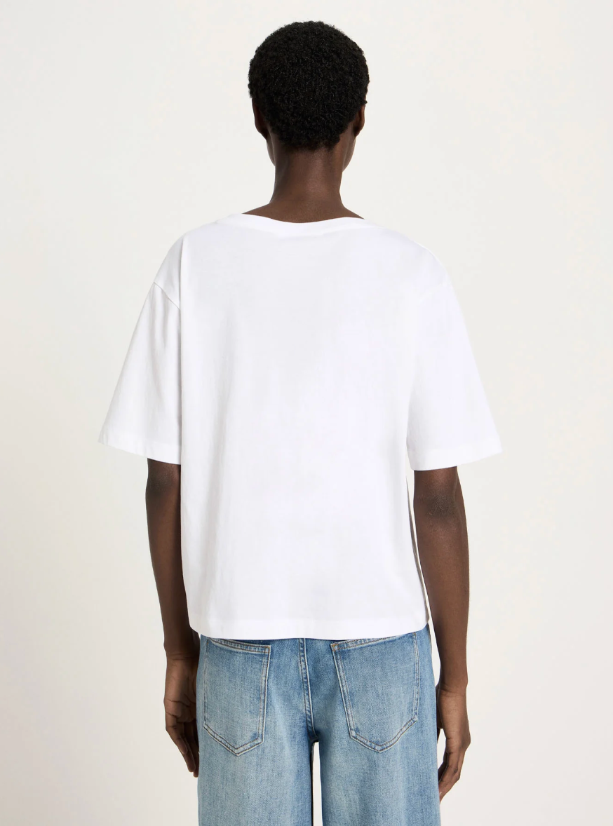 Lanius - Shirt mit V-Ausschnitt GOTS